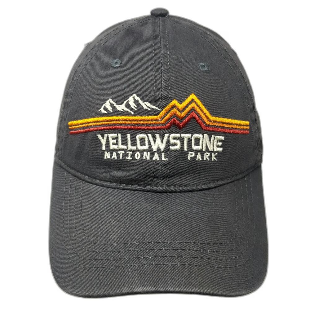 Prairie Mountain Baseball Cap Gray One Size Yellowstone National Park Cotton Hat